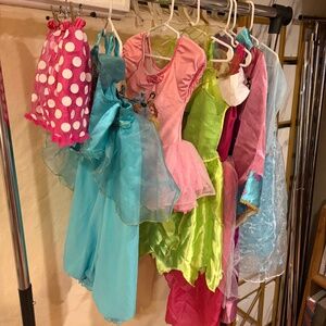 Lot of 7 Disney Princess Costume Pieces Size 4-5